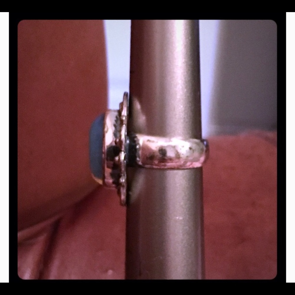 Sterling opalite ring - Picture 5 of 6